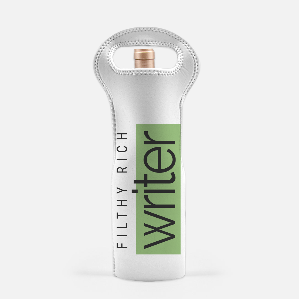 Filthy Rich Writer Logo Wine Tote