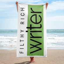 Load image into Gallery viewer, Filthy Rich Writer Beach Towel - Original Logo
