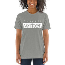 Load image into Gallery viewer, Filthy Rich Writer Knockout Logo T-Shirt - 8 Colors Available!
