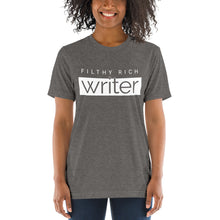 Load image into Gallery viewer, Filthy Rich Writer Knockout Logo T-Shirt - 8 Colors Available!
