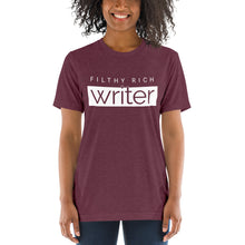 Load image into Gallery viewer, Filthy Rich Writer Knockout Logo T-Shirt - 8 Colors Available!
