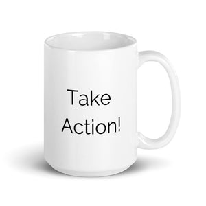 Best Seller: "Take Action!" Logo Mug